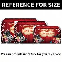 123pcs Movie Night Balloon Garland Arch Set, Red Black Gold Balloons With Camera Clipboard Star Popcorn Aluminum Film Balloons, Happy Birthday Party Background Banner Has A Variety Of Sizes For You To Choose Separately, Perfect For Birthday Parties, Anniversaries, Movie Theme Party Decorations Supplies (Ps: Balloons And Background Cloth Are Sold Separately!)