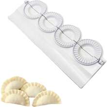 Plastic Dumplings Mold Cutter Ravioli Mold DIY Dumplings Mold Manual Dumplings Maker Ravioli Mold Dough Press Cooking Dumplings Machine Make Ravioli D - White - View 2
