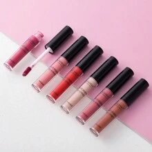 Julystar 6 colores de brillo de labios con tapa negra, textura aterciopelada mate, lápiz labial que no se pega, alto desarrollo de color, apropiado para una variedad de ocasiones - Multicolor - Ver 13
