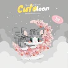Creative Moon Flower Animals Small Particle Building Blocks,Micro Blocks DIY Toys,Cat Panda Nano Bricks Games, Valentine'S Day Gifts/New Year Gifts/Christmas Gifts, Desktop Decorations, Cute Ornaments - Multicolor - View 23