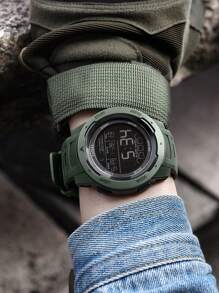 SMAEL 1pc SMAEL Waterproof Multi-Functional Outdoor Sports Military Shock-Resistant Watch For Men, Students & Youth