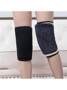 1pc Autumn And Winter Warm Knee Pads, Two-Layer Thick Windproof Knee Pads For Cycling And Outdoor Activities