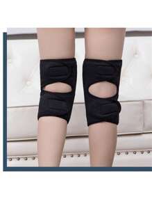 1pc Autumn And Winter Warm Knee Pads, Two-Layer Thick Windproof Knee Pads For Cycling And Outdoor Activities