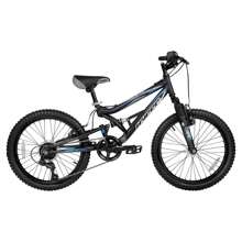 Bicicleta de montaña "Shocker" de 20 pulgadas, llantas de 20 pulgadas, grupo de edad 8-13 años, color negro - Negro - Ver 2