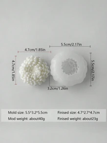 Molde de silicona con forma de flor para hacer manualmente jabones, velas y decoración, herramienta de manualidades
