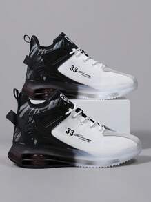 Men's Sports Shoes, New KPU Leather Sneakers, Casual Trainers For Students And Athletes, Suitable For All Seasons, Non-Slip, Shock-Absorbing, High-Quality Basketball Shoes For Teenagers And Students