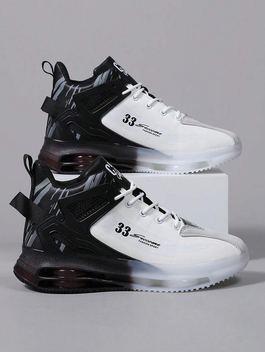 Men's Sports Shoes, New KPU Leather Sneakers, Casual Trainers For Students And Athletes, Suitable For All Seasons, Non-Slip, Shock-Absorbing, High-Quality Basketball Shoes For Teenagers And Students