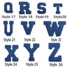 7CM, 1PC,26 PCS, Blue Patch, Black Patch ,PINK Patch ,White And Black Patch, 26 Blue English Letters A-Z, Shinier Letter Fashion Patch, DIY Sewing To Express Love, Unique Decorations For Clothing, Pants, Hats, Jeans, Wallet, Etc. - Blue - View 28