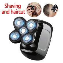 1pc 5D Rotary Electric Shaver For Men, Rechargeable USB Cordless Electric Razor, Portable Travel Shaving, Suitable For Daily Cleaning, Gift For Dad, Boyfriend Or Brother