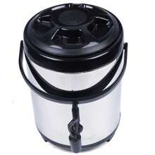 Stainless Steel Insulation Barrel 8L Kitchen Heat Insulation Barrel - Black - View 5