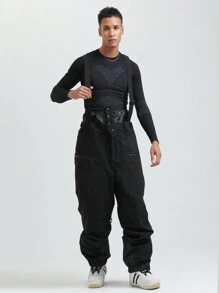 Herren Skihose, isolierte, wasserdichte Schnee-Latzhose für den Outdoor-Bereich, atmungsaktiv, Arbeitshose, Winterbekleidung für Herren, Schneehose, Jogginghose, Frühlingsbekleidung Jumpsuit