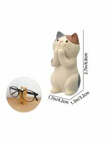 1PC Cute Cartoon Glasses Holder, Resin Display Stand, Suitable For All Glasses, Perfect Gift For Students, Home, Study, Office Decoration