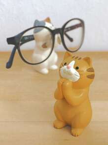 1PC Cute Cartoon Glasses Holder, Resin Display Stand, Suitable For All Glasses, Perfect Gift For Students, Home, Study, Office Decoration