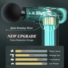 A Stylishly Designed Mini High Torque Motor USB Rechargeable Handheld Massage Gun For Body, Back And Neck Deep Muscle Percussion Massager With 1200 MAh Rechargeable Lithium Battery - Ideal As A Father's Day And Mother's Day Gift