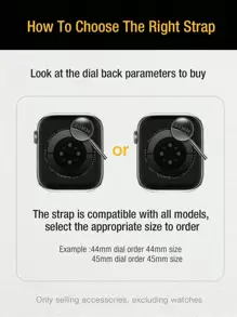 1pc Metal Magnetic Milanese Loop Band Compatible With Apple Watch Series 10/8/7/SE/Ultra 49/46/45/44/42/41/40/38mm, Stainless Steel Strap, Suitable For Women & Men, Summer Season - Black - View 7