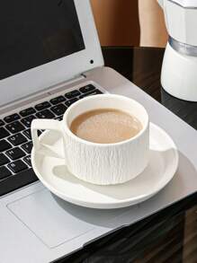 1 件陶瓷咖啡杯碟马克杯茶杯水杯瓶家居厨房房间装饰家用餐厅客厅用于茶、咖啡、牛奶、果汁，适用于户外、婚礼、派对、礼物、圣诞节、生日装饰、周年纪念、午餐盒、便当盒、返校