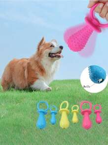 Mini Bite Resistant Dog Pacifier,Bell Shape TPR Material Pacifier,Pet Dog Puppy Molar Chew Outdoor Training Dog Pacifier,Toy Dog Pacifier Big Small Dogs Pet Products - Multicolor - View 1