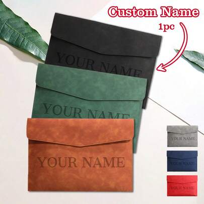 Túi đựng tài liệu A4 tùy chỉnh - Khóa từ tính, Túi đựng tài liệu bằng da cá nhân hóa, Túi đựng tài liệu tùy chỉnh có tên, Túi đựng tài liệu tùy chỉnh cho trường học, Chống thấm nước và dung tích lớn, Quà tặng sinh nhật, Mùa tựu trường, Thi cử, Bạn trai, Bạn gái, Gia đình, Nhân viên văn phòng, Khách hàng, Kinh doanh/Công việc/Văn phòng/Trường học, Trở lại trường học, Trang trí, Hiện đại, Nhiều màu sắc, Đồ dùng văn phòng và trường học, Trang trí Giáng sinh, Không khí nghỉ dưỡng, Lịch lễ hội, Túi đựng đồ du lịch