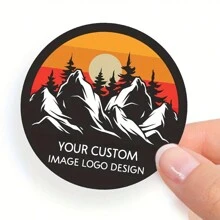 96 pièces d'autocollants personnalisés avec logo - étiquettes circulaires personnalisées pour entreprises, mariages et anniversaires | Disponibles en tailles 1", 1,57", 2", 2,5", 3"