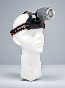 Aguilamex Rechargeable Mining Flashlight With ZOOM And T6 LED - White - View 3