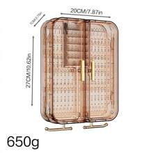 Large Capacity Wall-Mounted Multifunctional Earring And Necklace Jewelry Box, High-End And Exquisite Jewelry Rack - Multicolor - View 8