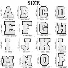 7CM, 1 buc, 26 buc, patch albastru, patch negru, patch roz, patch alb și negru, 26 litere albastre englezești A-Z, patch la modă cu litere mai strălucitoare, cusut DIY pentru a exprima dragostea, decorațiuni unice pentru îmbrăcăminte, pantaloni, pălării, blugi, portofel etc. - alb negru - Vizualizare 28