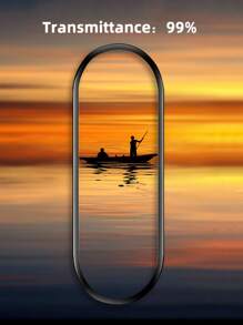 二合一硬质PC保护壳，带屏幕保护膜，兼容小米手环10/9/8/7/6/5/4/3 NFC智能手环保护膜，抗冲击防震，保护性强。 - 黑色 - 查看 8