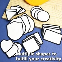 Parches de tela (de planchar), 10 formas de parches en blanco para sublimación, accesorios de ropa, apliques DIY, parches para coser y reparar para manualidades DIY, ropa, chaquetas, vaqueros, vestidos, bolsas, mochilas, sombreros, decoraciones, regalos del Día de San Valentín - Multicolor - Ver 10