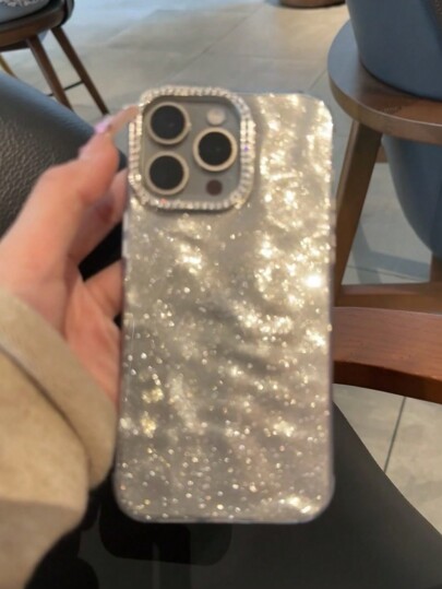 قطعة واحدة من علبة الهاتف المضادة للصدمات مزينة بزخارف الأحجار الكريمة النجمية والمرآة المطلية بطريقة الكروم متوافقة مع موديلات أيفون 15/15 برو ماكس/15 برو/15 بلس/11/12/13/14/16 برو ماكس/XS/XR/11 برو/11 برو ماكس/12 برو/12 برو ماكس/13 برو/13 برو ماكس/7 بلس/14 برو/14 برو ماكس/14 بلس/16 برو/16 بلس/7 بلس/8 بلس/8/SE2