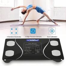 Smart Digital Bathroom Scale With LCD Display And Mobile Application - Battery Powered, Daily Weight Tracking, Essential Household Tool