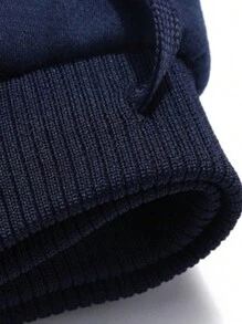 Men's Hooded Autumn And Winter Coat With Fleece Thickened Hoodie Casual Sports Baseball Uniform