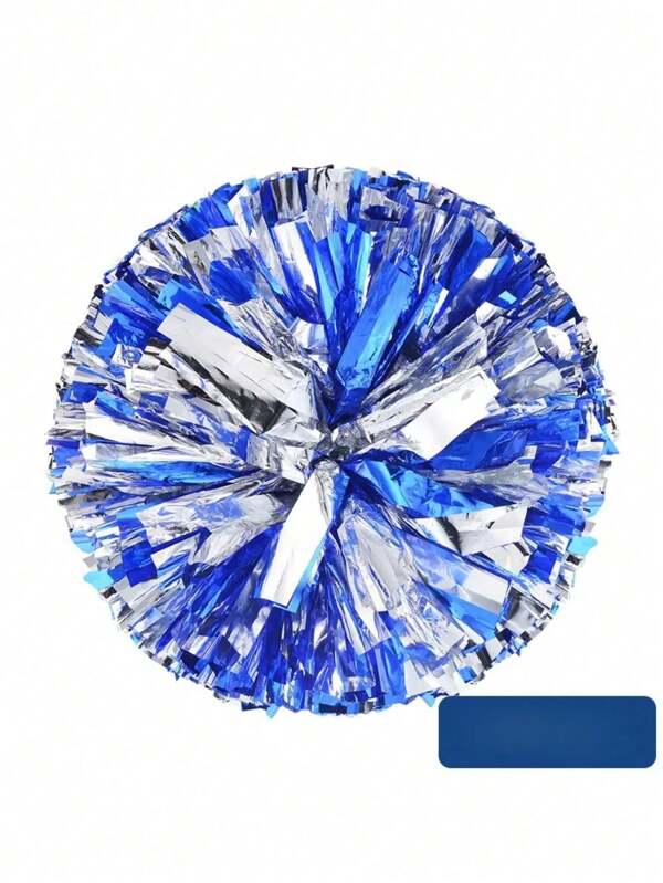 Pompom da cheerleading per mani e dita, palle colorate per tifo, in rosa, bianco, oro, argento, rosso e verde, accessori per ballo e danza