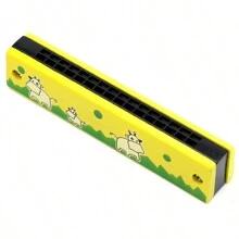 Children Harmonica, Wood Material Mouth Organ, Musical Instrument For Kindergarten And Primary School Students, School Supplies,Instrument,School,Music,Harmonica,Musical Instruments,Stocking Fillers Kids,Harmonica,Musical Instruments,Instrument