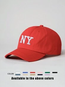 Mũ lưỡi trai thêu logo NY, có thể điều chỉnh, kiểu dáng thường ngày, thích hợp cho mùa xuân, mùa thu, du lịch, đi biển, phong cách Y2K dành cho giới trẻ, kỳ nghỉ, lễ hội. - mũ bóng chày - Xem 15