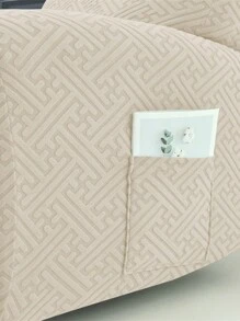 1set(4pcs) Split Jacquard Recliner Cover Solid Color Elastic Single Sofa Covers Stretch Spandex Armchair Case Slipcovers For Living Room Bedroom