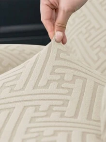 1set(4pcs) Split Jacquard Recliner Cover Solid Color Elastic Single Sofa Covers Stretch Spandex Armchair Case Slipcovers For Living Room Bedroom