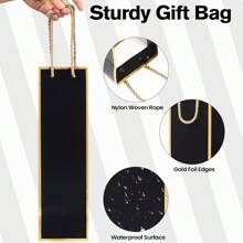 3 piezas Bolsa de embalaje para vino tinto, organizador de regalo de botella de vino, bolsa de papel, la primera opción para bolsa de embalaje de regalo para fiestas, regalos, fiestas de cumpleaños