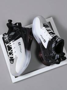 Men's Sports Shoes, New KPU Leather Sneakers, Casual Trainers For Students And Athletes, Suitable For All Seasons, Non-Slip, Shock-Absorbing, High-Quality Basketball Shoes For Teenagers And Students