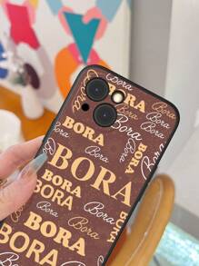 1 件时尚个性化黑色软手机壳，可定制各种生活、家庭、风景、婚礼照片 - 黑色 - 查看 7