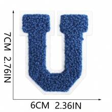 7CM, 1PC,26 PCS, Blue Patch, Black Patch ,PINK Patch ,White And Black Patch, 26 Blue English Letters A-Z, Shinier Letter Fashion Patch, DIY Sewing To Express Love, Unique Decorations For Clothing, Pants, Hats, Jeans, Wallet, Etc. - Blue - View 22