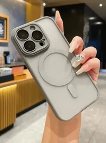 Matte Case Cover IPhone 11 12 13 14 15 Pro Max Magsafe Camera Protection - 灰色 - 查看 1