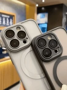 Matte Case Cover IPhone 11 12 13 14 15 Pro Max Magsafe Camera Protection - 灰色 - 查看 5