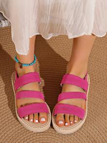 Girl Flat Sandals, New Summer Roman Casual Beach Shoes For Outdoor Wear