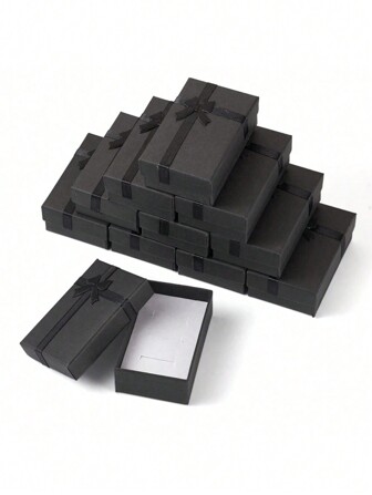 1-10 Pcs Elegant Jewelry Gift Boxes For Rings, Necklaces, Bracelets, And Earrings - Perfect Cardboard Storage Solutions For Christmas, Birthdays, Anniversaries, Valentine's Day, And Mother's Day Celebrations - Stylish And Practical Gift Packaging For All Occasions, Enhance Your Gifting Experience With These Chic And Versatile Boxes, Ideal For Showcasing Your Thoughtful Presents And Making Lasting Impressions During The Holiday Season And Special Events.