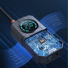 Mini Portable Digital Air Compressor - USB Rechargeable - Professional Tire Inflator, Digital Portable Air Compressor Pump - Black - View 7