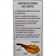 STARLEY-Soporte Jamonero de Madera y Acero Inoxidable Modelo Luna 40x16x26 Cm - modelo luna - Ver 5