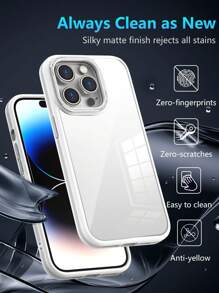 KICK-POP Twardy PC Back Shockproof Nie żółknący pokrowiec kompatybilny z iPhone 11/IPhone 12/IPhone 13/IPhone 14/IPhone 15