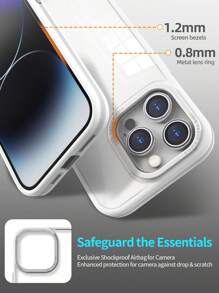 KICK-POP Twardy PC Back Shockproof Nie żółknący pokrowiec kompatybilny z iPhone 11/IPhone 12/IPhone 13/IPhone 14/IPhone 15
