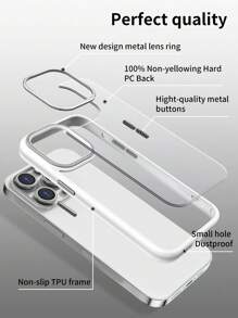 KICK-POP Twardy PC Back Shockproof Nie żółknący pokrowiec kompatybilny z iPhone 11/IPhone 12/IPhone 13/IPhone 14/IPhone 15