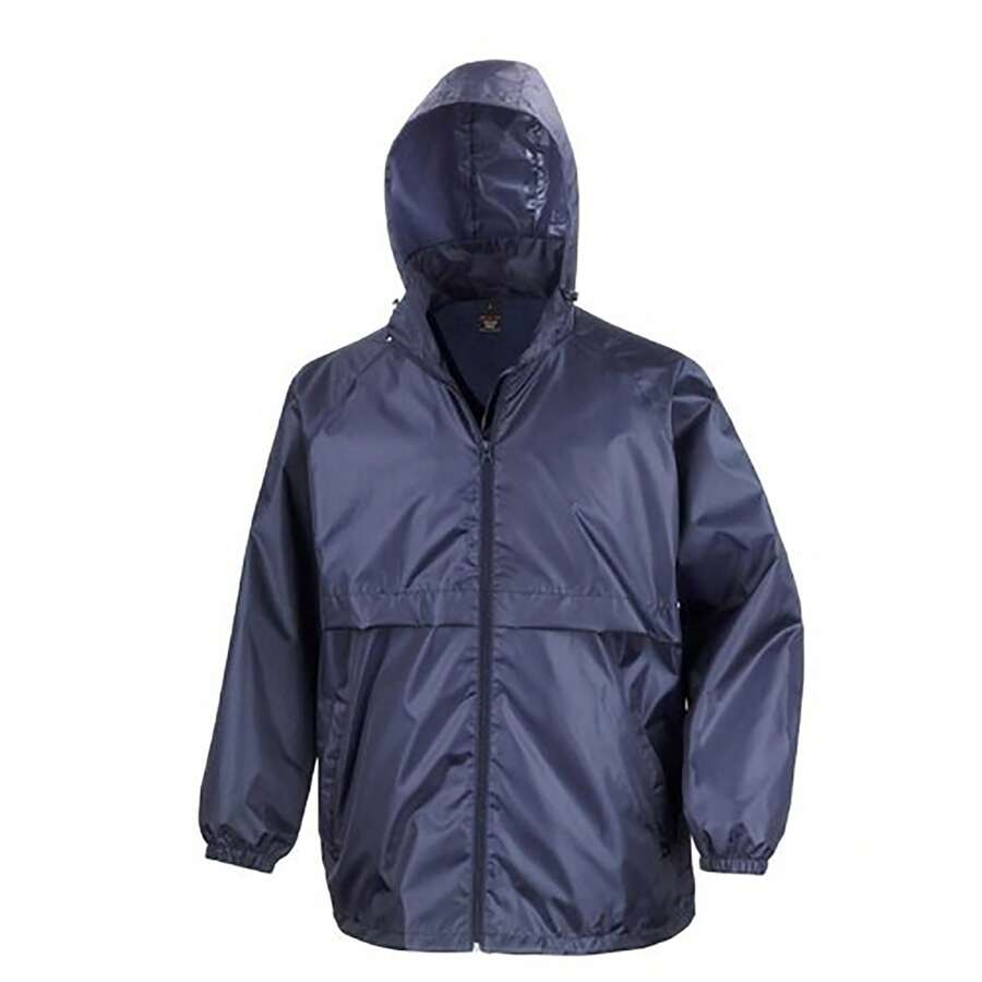 Result Mens Core Adult Windcheater Water Repellent Windproof Jacket (Navy Blue) - 100% Polyester - Blue - View 1